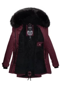 Navahoo Luluna - Winterjas - Burgundy -Navahoo Mode Exporteren Winkel a97641a9df87420f8f8ac11e761ec8ac