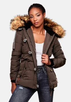 Navahoo Winterjassen Winterjas Zoja Dames Bruin -Navahoo Mode Exporteren Winkel a9c6b920918824ff245bc5cb2dd9574b