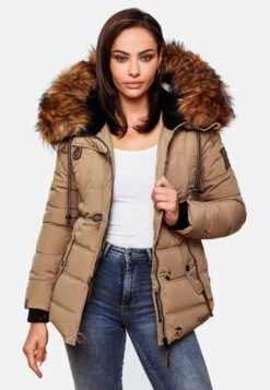 Navahoo Winterjassen Winterjas Zoja Dames Taupe -Navahoo Mode Exporteren Winkel abe72ae6ed9646a9a76c7f8e8a50bbf7