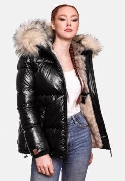 Navahoo Winterjassen Winterjas Tikunaa Dames Zwart -Navahoo Mode Exporteren Winkel ac487d6e1014fa057fe65df4008865f8