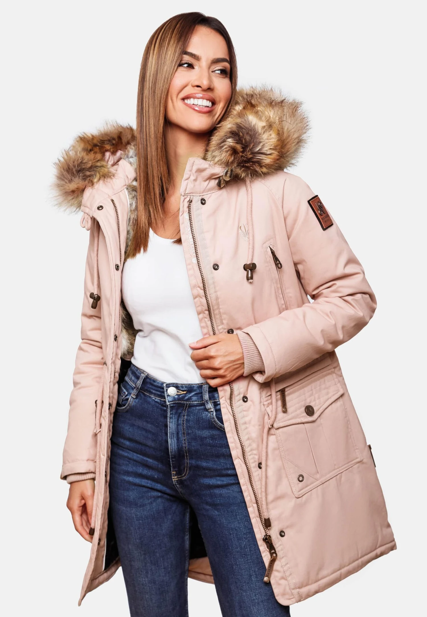 Navahoo Parkas Winterparka Rosinchen Dames Rosa 9 Navahoo Parkas Winterparka Rosinchen Dames Rosa - Afbeelding 9