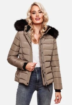 Navahoo Miamor - Winterjas - Taupe Grey -Navahoo Mode Exporteren Winkel b0ce2fb0d2004cc98d9b5875366ae8e8