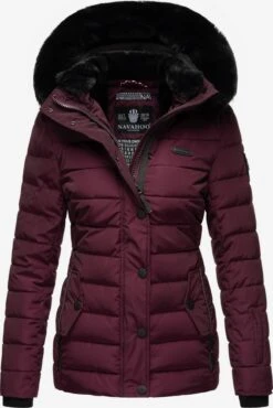 Navahoo Winterjassen Winterjas Milianaa Dames Aubergine -Navahoo Mode Exporteren Winkel b2563943a888986d6d7be85b2fa2b616