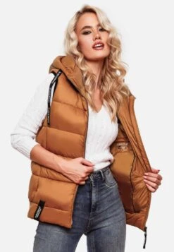 Navahoo Bodywarmers Bodywarmer Kassidy Dames Karamel -Navahoo Mode Exporteren Winkel b5a02619b1075fd27a5bd18aa1a589c1