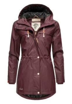 Navahoo Rainy Forest - Regenjas - Dark Red Melange -Navahoo Mode Exporteren Winkel bf616a2a58db4570a4011255a5baad9e