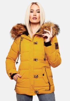 Navahoo Winterjassen Winterjas Zoja Dames Geel -Navahoo Mode Exporteren Winkel c3125ea4280844dff795bd09a8368cca