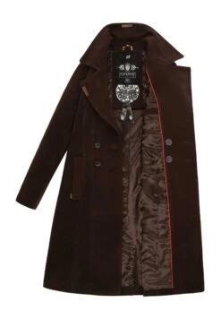 Navahoo Wooly - Halflange Jas - Dark Choco -Navahoo Mode Exporteren Winkel c8d79417e3e94380bff0d4cd22e5c416