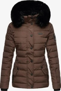 Navahoo Winterjassen Winterjas Milianaa Dames Chocoladebruin -Navahoo Mode Exporteren Winkel cc9a93b2a7b2ee9f9b3d1e9ae108d2bc