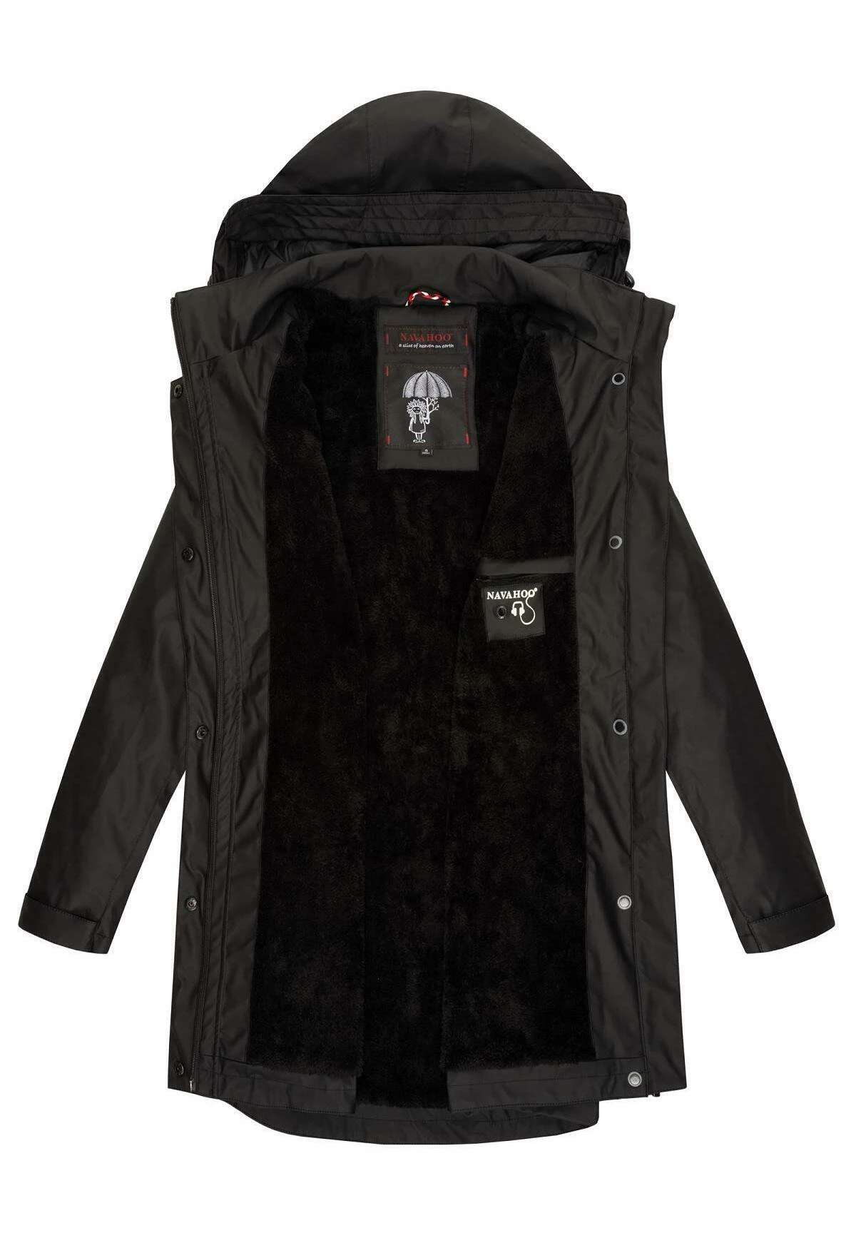 Navahoo Deike - Parka - Schwarz 4 Navahoo Deike - Parka - Schwarz - Afbeelding 4
