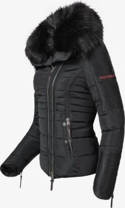 Navahoo Winterjassen Winterjas Yuki Dames Zwart -Navahoo Mode Exporteren Winkel cee3983dec18d642e3cd03431f2c90bc