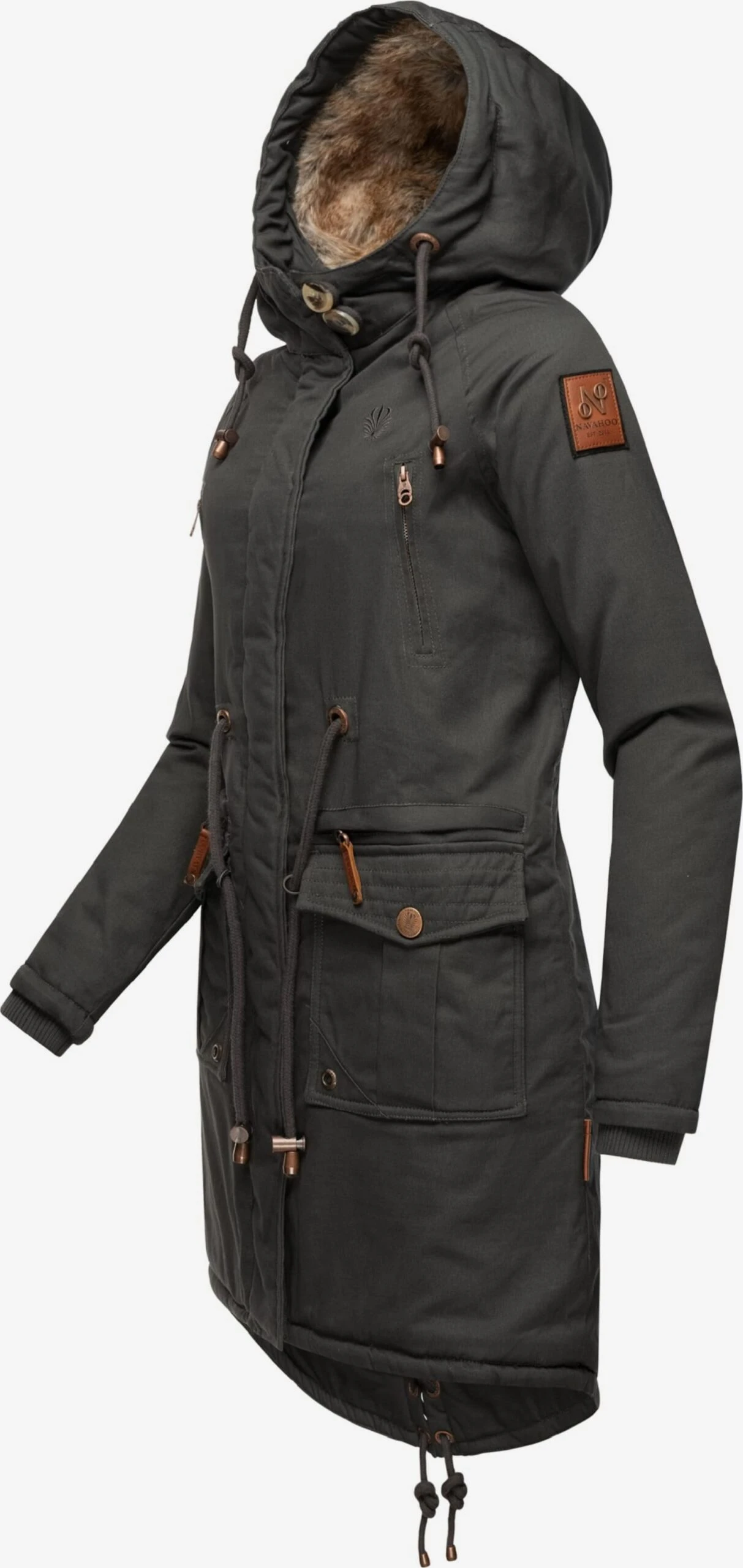 Navahoo Parkas Winterparka Rosinchen Dames Bruin 4 Navahoo Parkas Winterparka Rosinchen Dames Bruin - Afbeelding 4