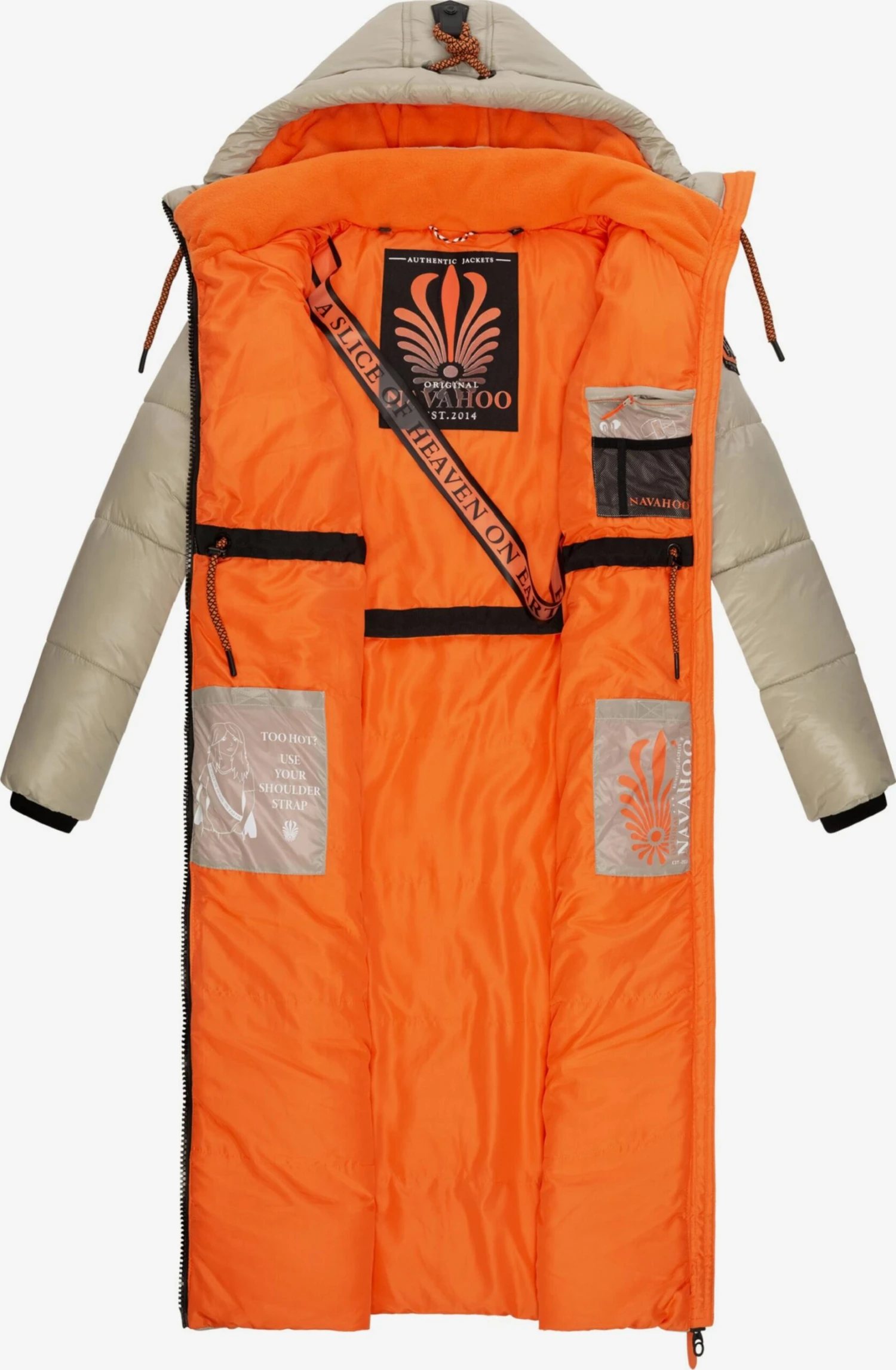 Navahoo Wintermantels Wintermantel Schmuseengel Dames Taupe 4 Navahoo Wintermantels Wintermantel Schmuseengel Dames Taupe - Afbeelding 4