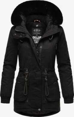 Navahoo Parkas Winterparka Dames Zwart