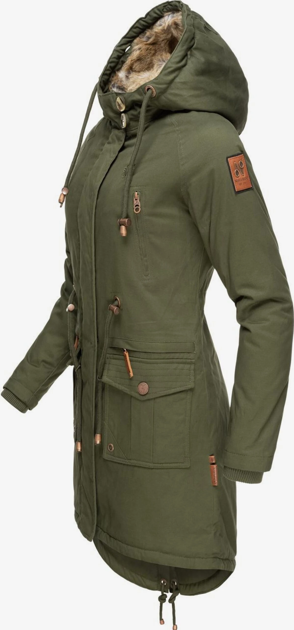 Navahoo Parkas Winterparka Rosinchen Dames Kaki 4 Navahoo Parkas Winterparka Rosinchen Dames Kaki - Afbeelding 4