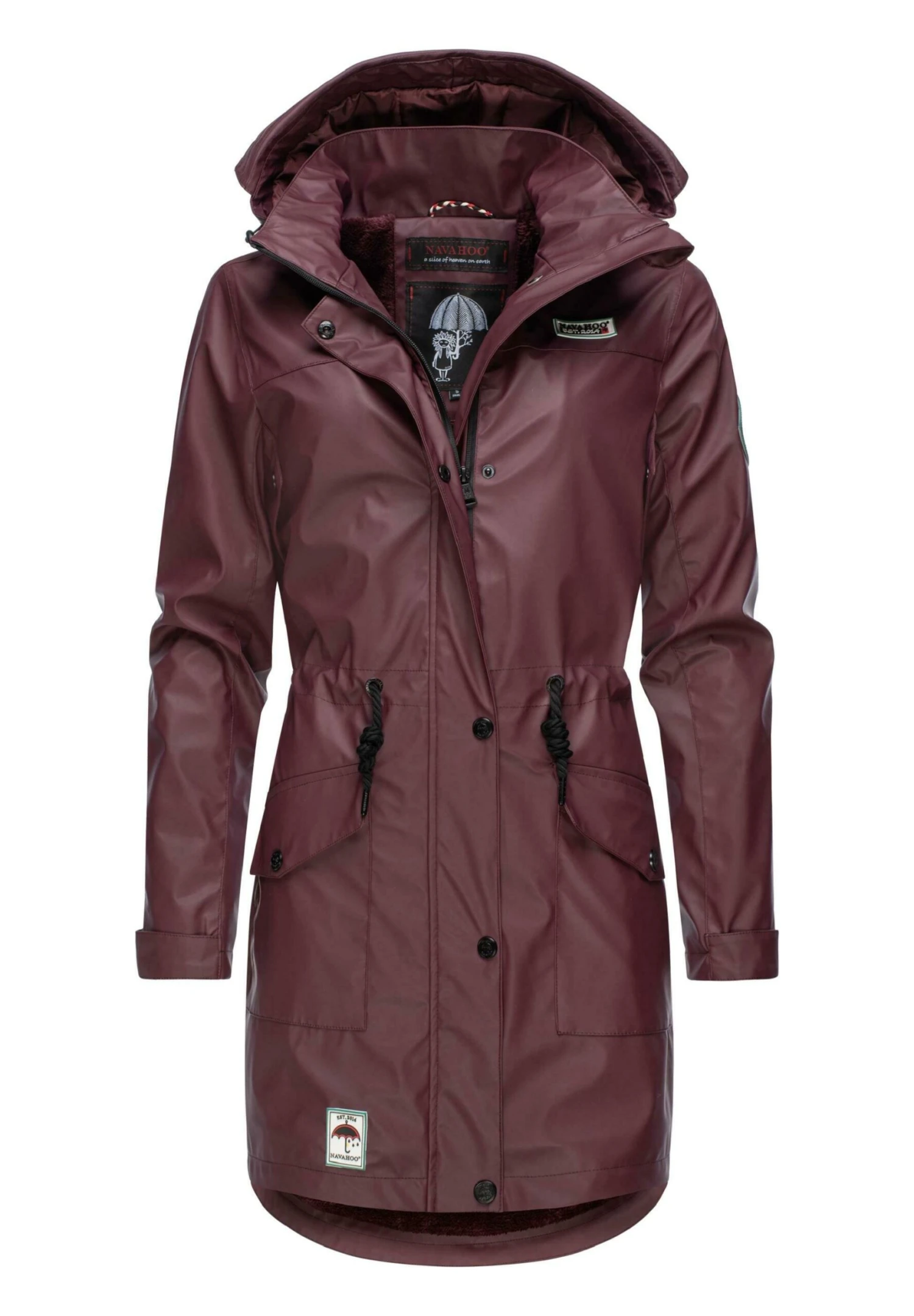 Navahoo Deike - Parka - Dark Red Melange 1 Navahoo Deike - Parka - Dark Red Melange