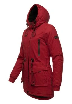 Navahoo Olessaa - Winterjas - Blood Red -Navahoo Mode Exporteren Winkel d95fc4cc6875405d96fbf673b7efb21c