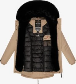 Navahoo Parkas Winterparka Sweety Deluxe Dames Taupe -Navahoo Mode Exporteren Winkel dd037f17b9206992d3137a26089f961b