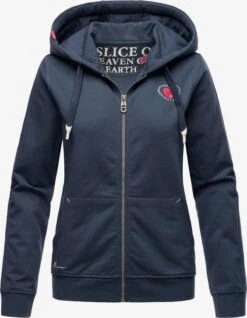 Navahoo Sweatvesten Sweatvest Cremetörtchen Dames Duifblauw