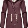 Navahoo Outdoor Jassen Functionele Jas Flower Of Ocean Dames Bordeaux