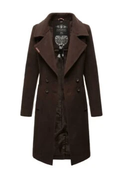 Navahoo Wooly - Halflange Jas - Dark Choco -Navahoo Mode Exporteren Winkel f880a6d5b1824c708a7b83feb3fd9d60