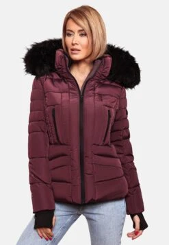 Navahoo Winterjassen Winterjas Adele Dames Robijnrood -Navahoo Mode Exporteren Winkel fb366f74251da06e904becf3c4af9abd