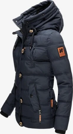 Navahoo Winterjassen Winterjas Zoja Dames Donkerblauw -Navahoo Mode Exporteren Winkel ff3a94b3aa2718a3069b5b76467c5445