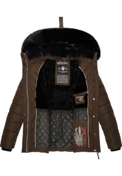 Navahoo Milianaa - Winterjas - Dark Choco -Navahoo Mode Exporteren Winkel ff3e8f6881fd477f928d738124e45935